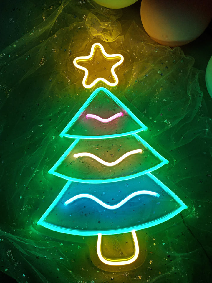 "Weihnachtsbaum" Neonschrift (Lagerbestand: 3 Einheiten)