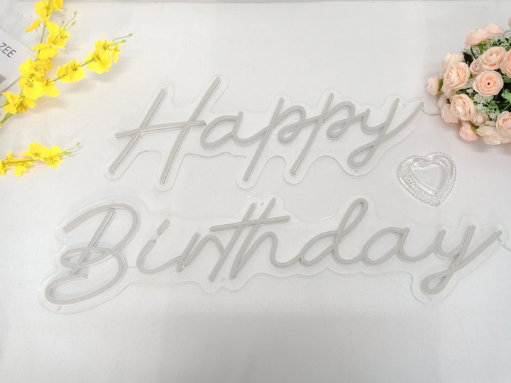 "Happy Birthday" Neonschrift (Lagerbestand: 3 Einheiten)