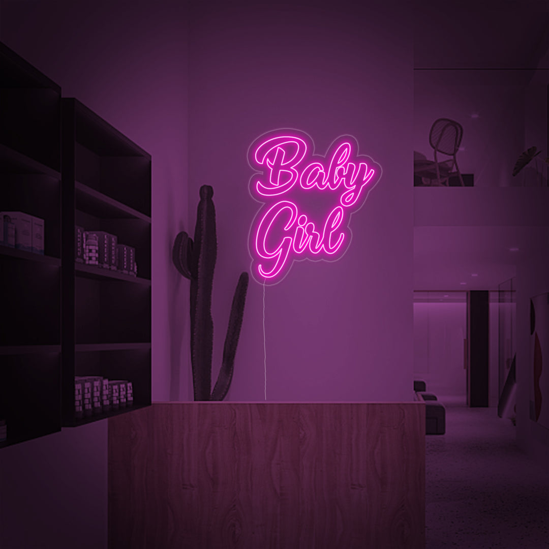 "Baby Girl" Neonschrift