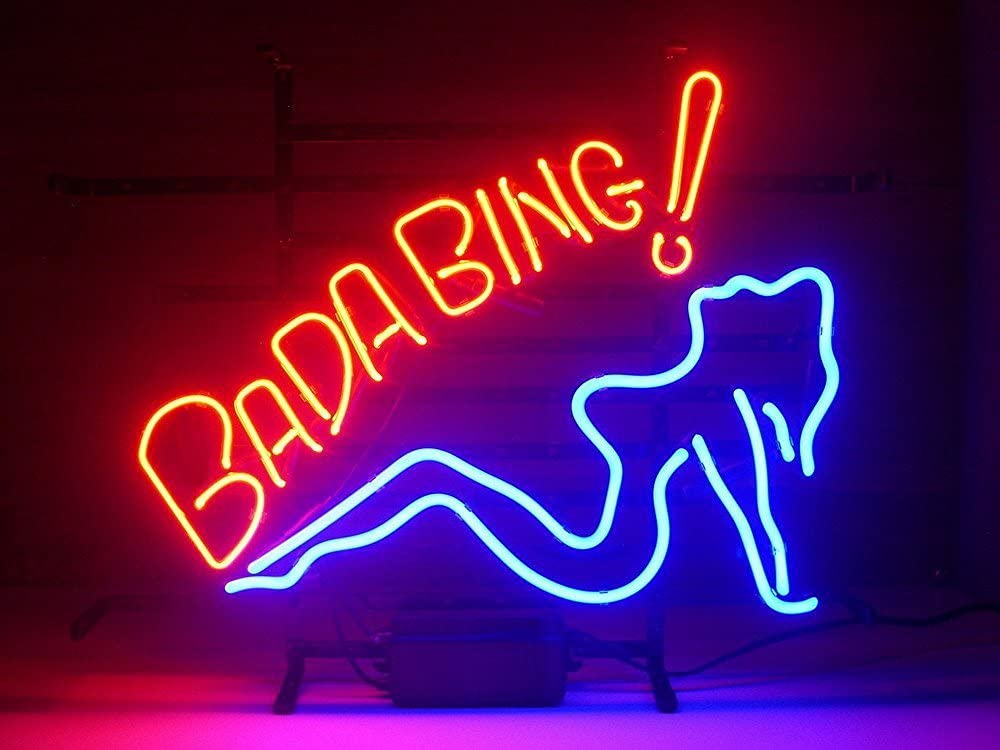 "Bada Bing" Neonschrift