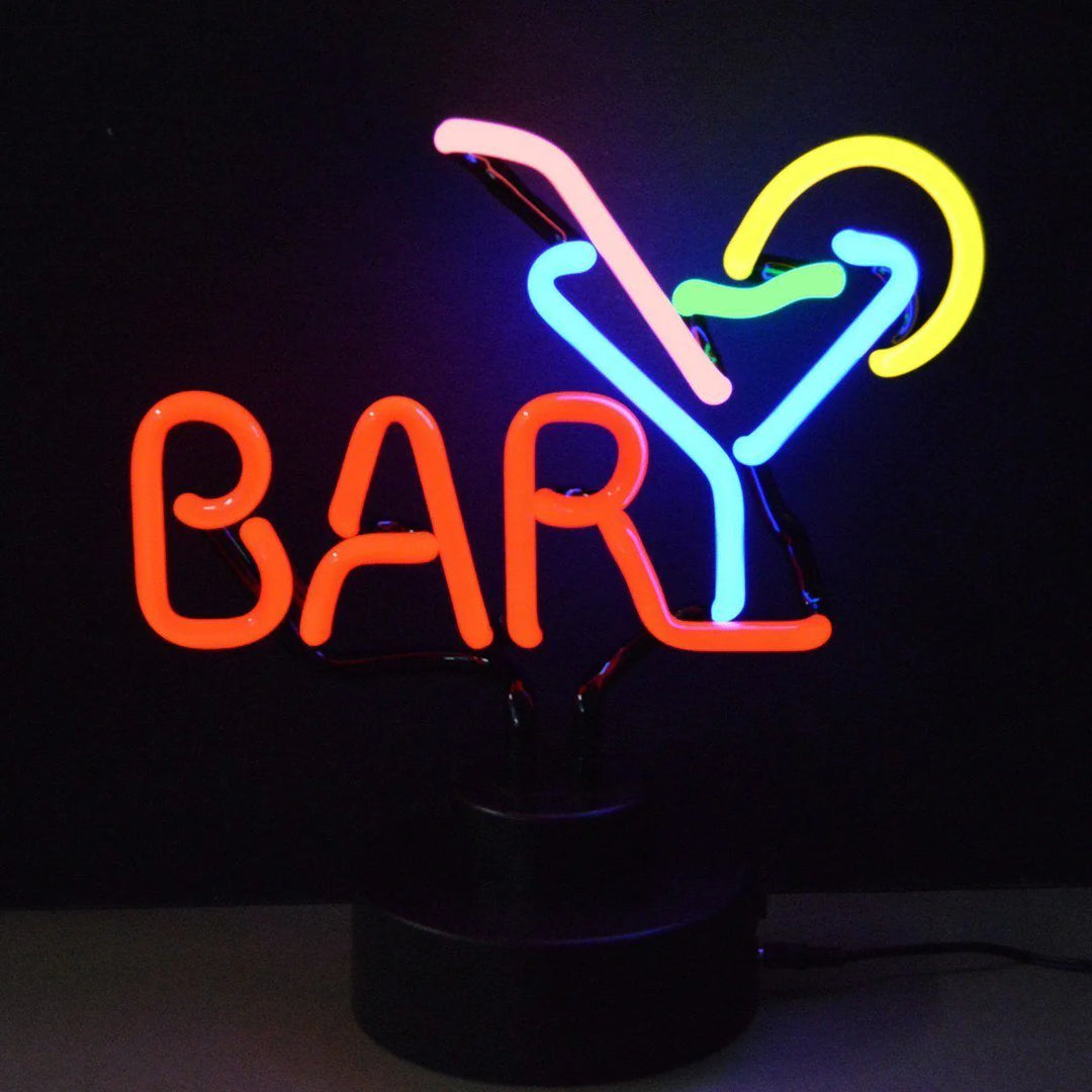 "Bar Martini Tisch-Neonschild, Glas-Neonschild" Neonschrift