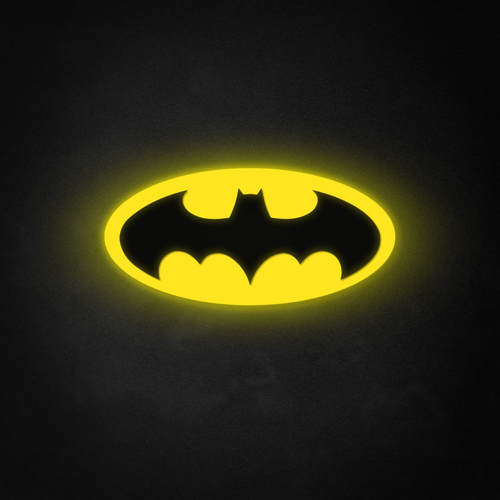 "Bat -Logo -Kunst, Filmcharakter" Neon Like