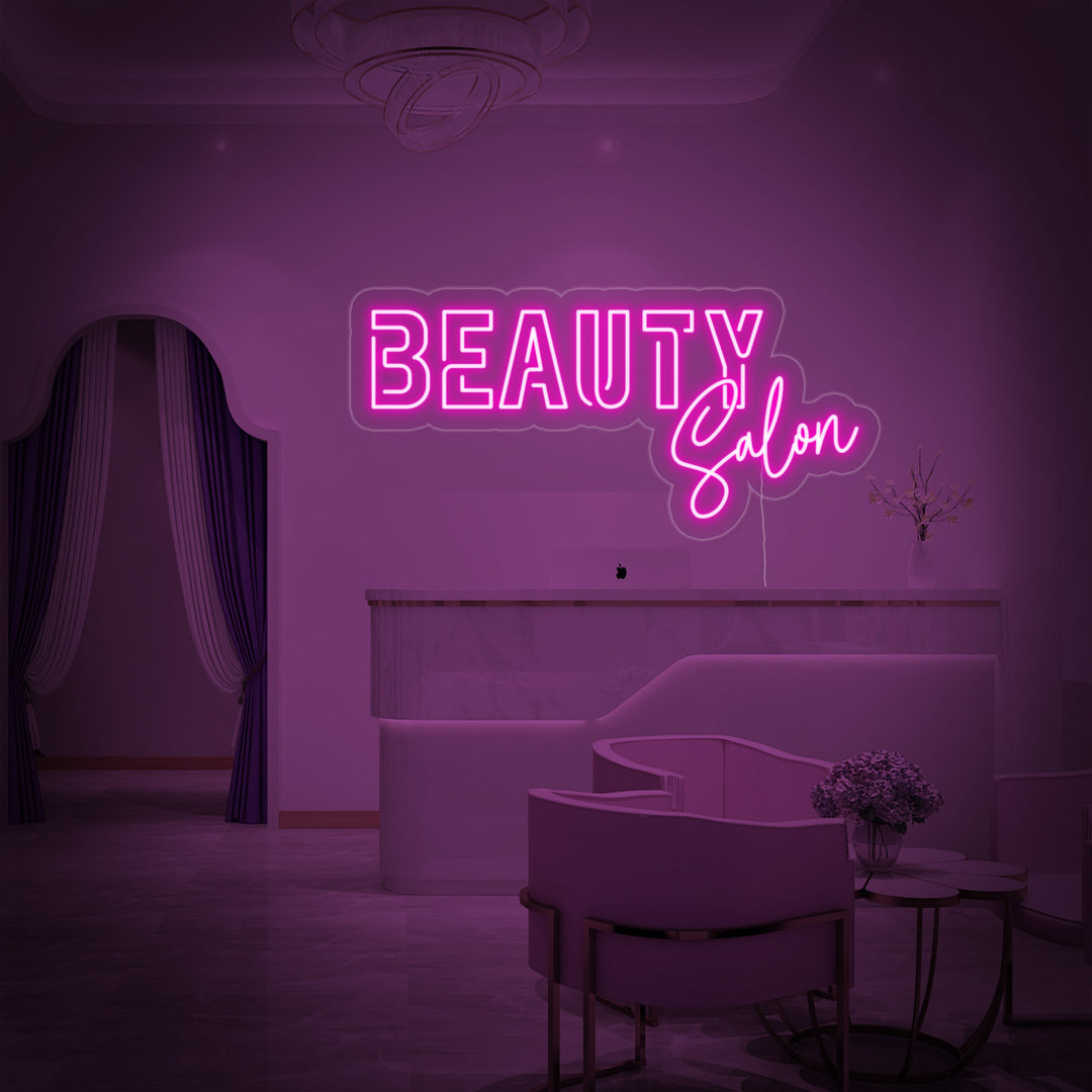 "Beauty Salon" Neonschrift