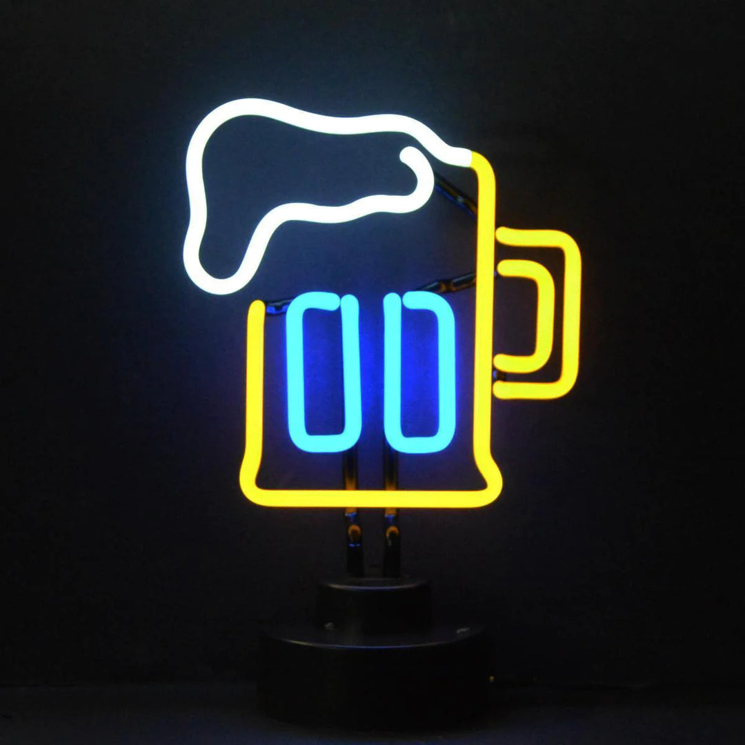 "Bierkrug Tisch-Neonschild, Glas-Neonschild" Neonschrift