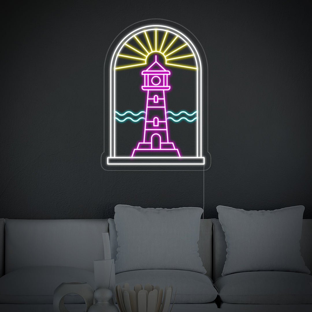 "Böhmischer Turm" Neonschrift