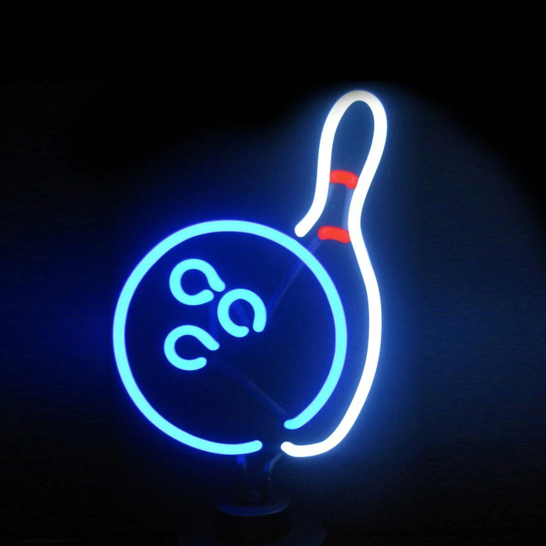 "Bowling Tisch-Neonschild, Glas-Neonschild" Neonschrift