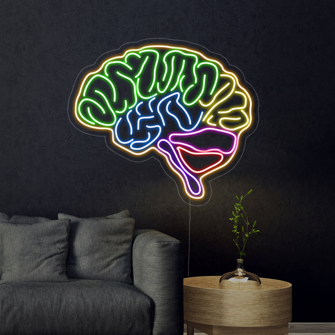 "Gehirn Modell" Neonschrift