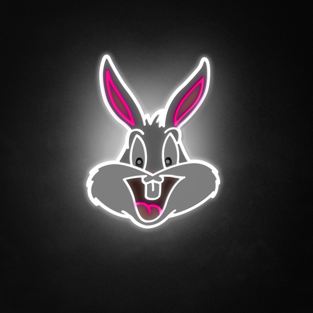 "Bunny, Cartoon -Charakter" Neon Like