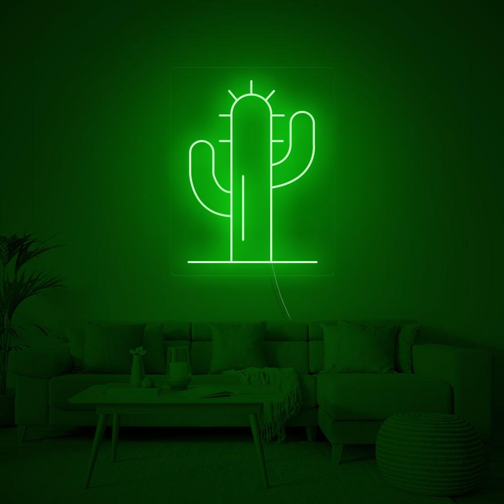 "Kaktus" Neonschrift