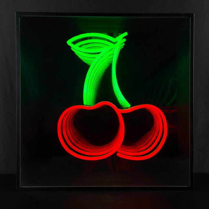 "Kirsche" 3D Unendlichkeits LED Neonschrift