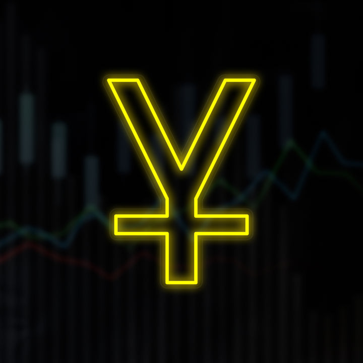 "Chinesischer Yuan" Neonschrift