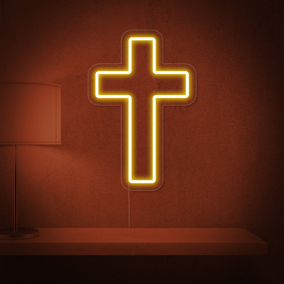 "Christliches Kreuz" Neonschrift