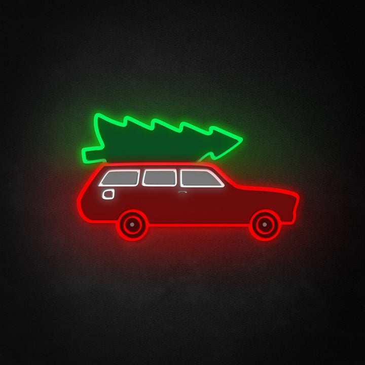 "Weihnachtswagen" Neon Like