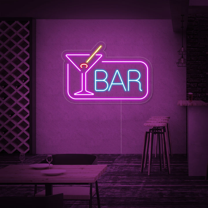 "Cocktail Bar" Neonschrift, Cocktailschild, Cocktail Leuchtreklame