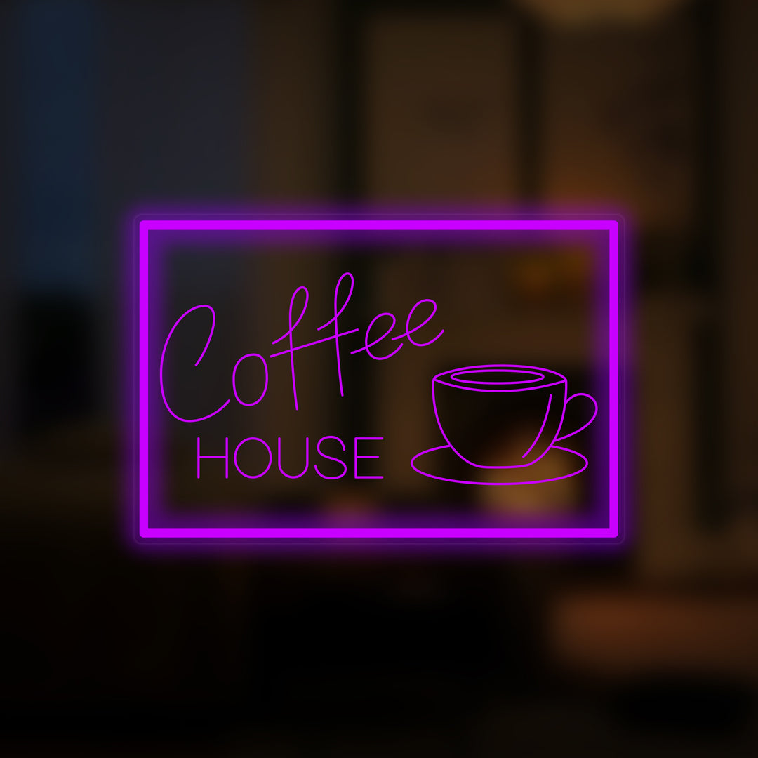 "Café Coffee House" Mini-Neonschild