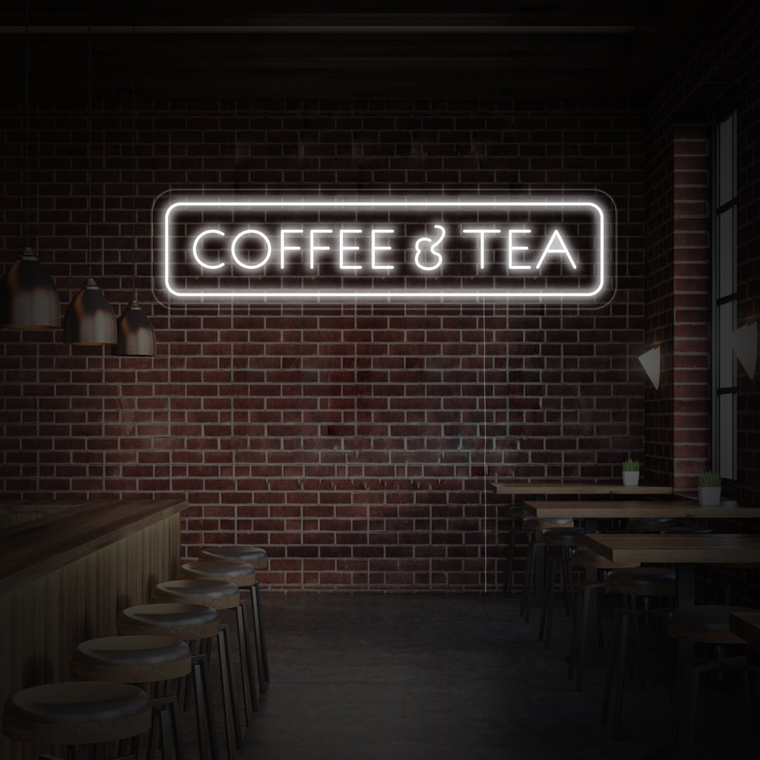 "Coffee And Tea" Neonschrift