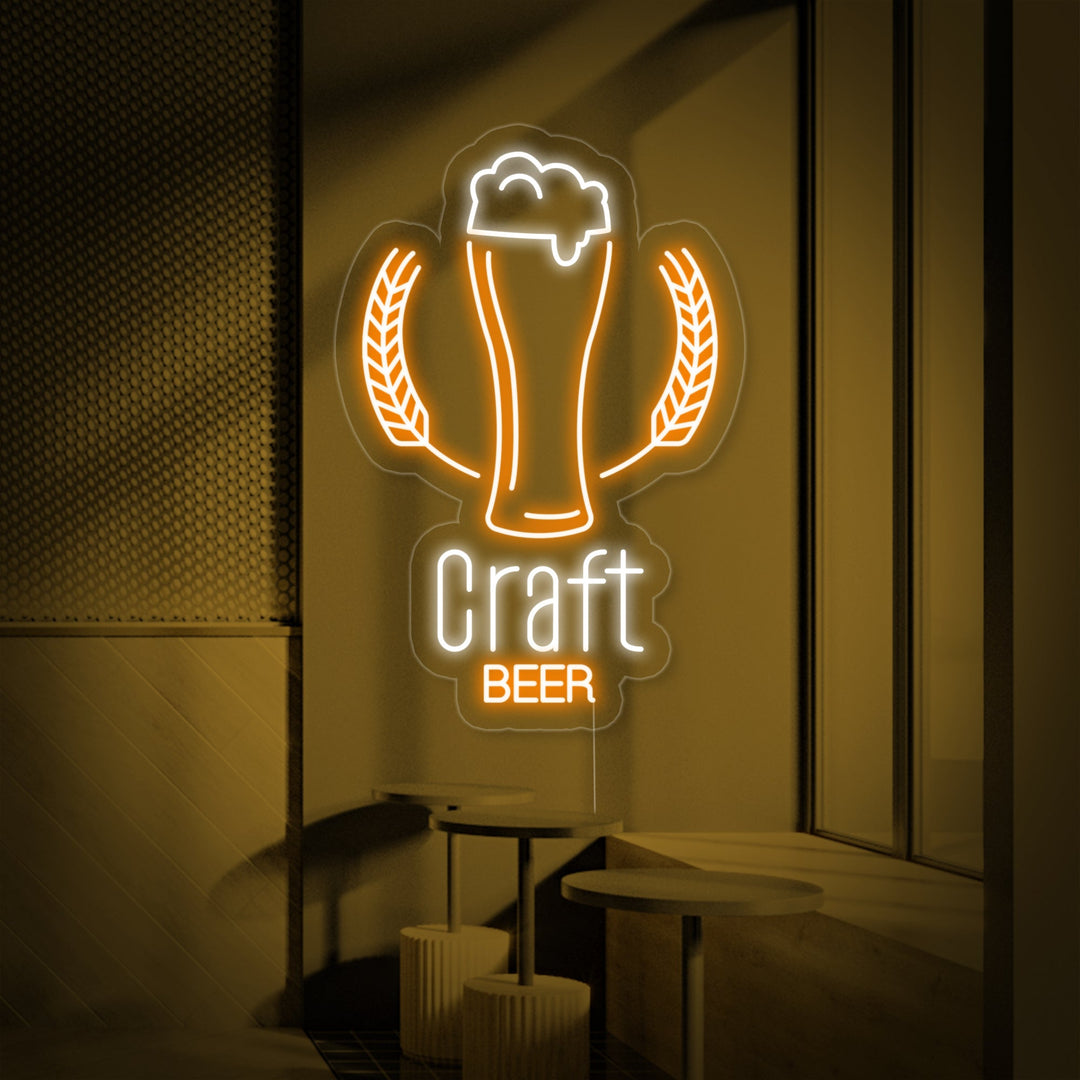 "Craft Brewery Beer" Neonschrift