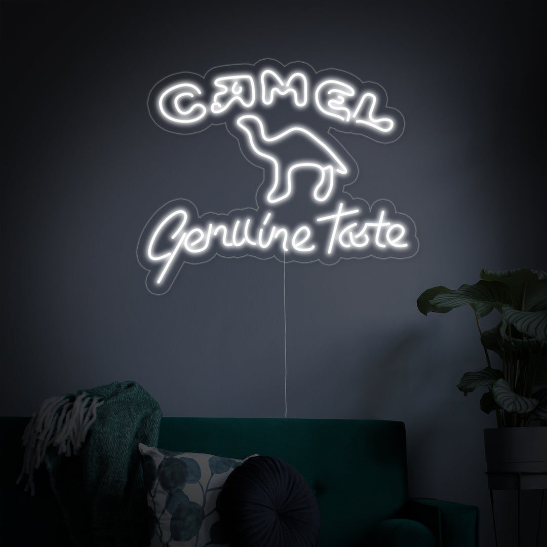 "Camel Genuine Taste" Neonschrift