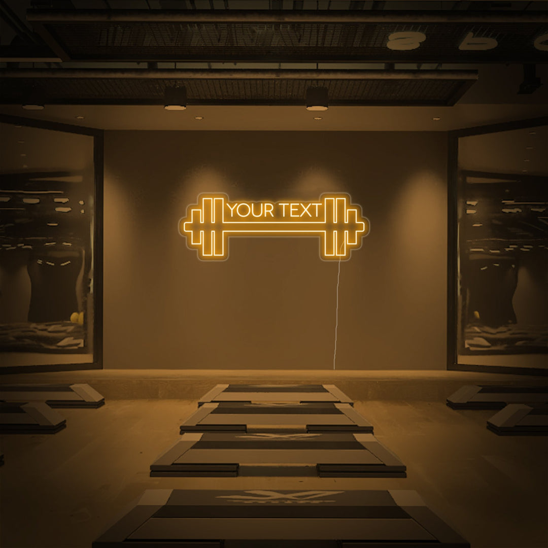 "Your Text, Benutzerdefinierte Fitness, Benutzerdefinierte Fitnessstudio" Neonschrift