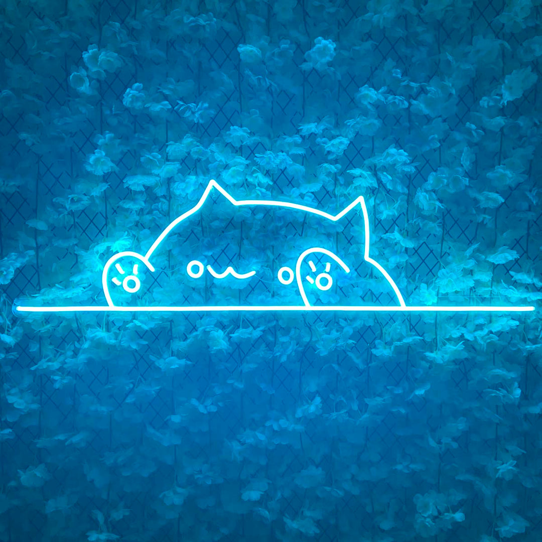 "Süßes Kätzchen" Neonschrift
