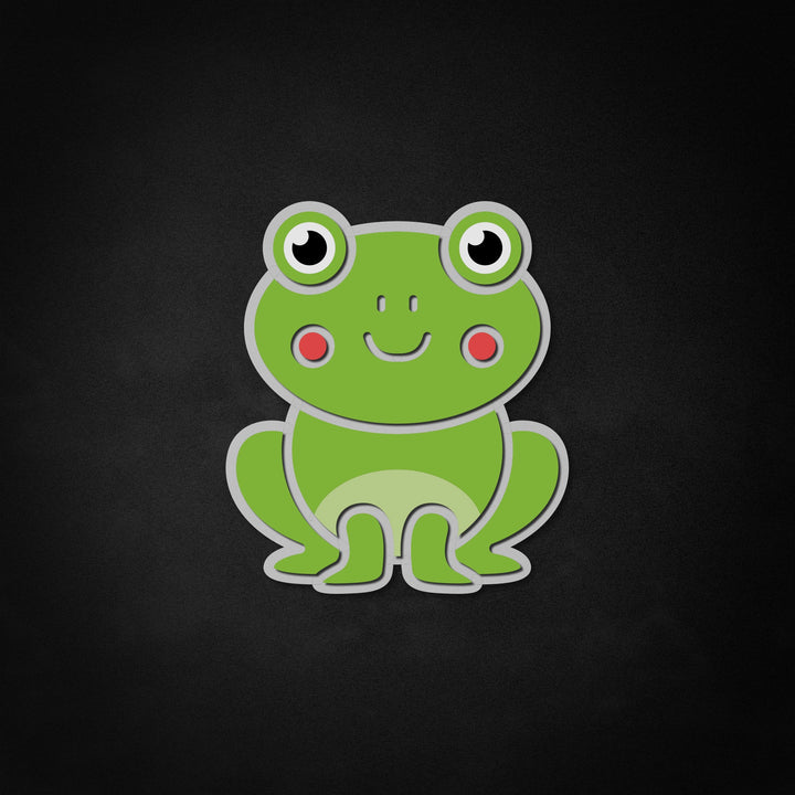 "Niedlicher Frosch" Neon Like