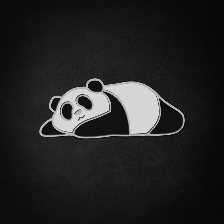 "Niedlicher Fauler Panda" Neon Like