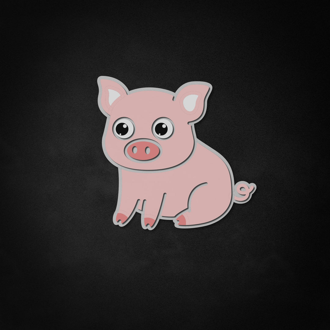 "Niedliches Schwein" Neon Like