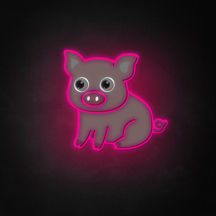 "Niedliches Schwein" Neon Like