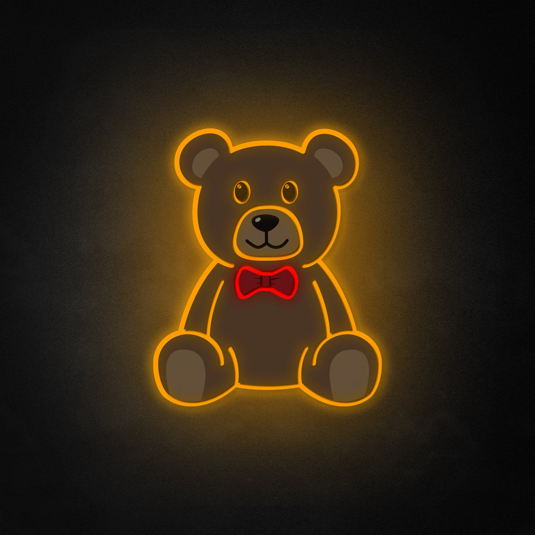 "Niedlicher Teddybär" Neon Like