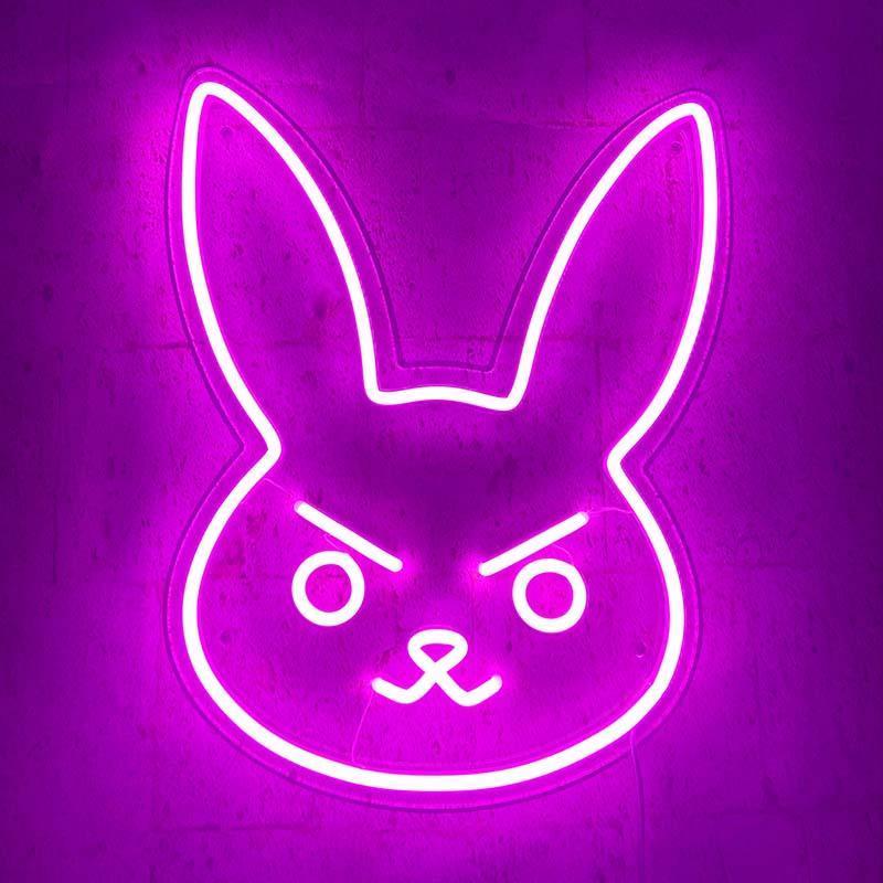 "D.Va Bunny" Neonschrift