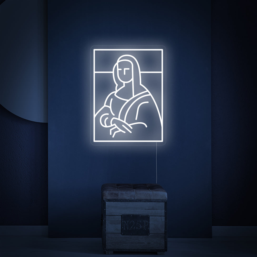 "Da Vinci Mona Lisa" Neonschrift