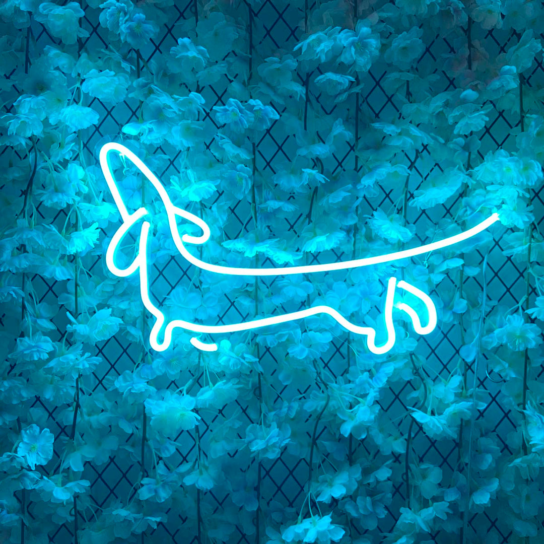 "Dackelhund" Neonschrift