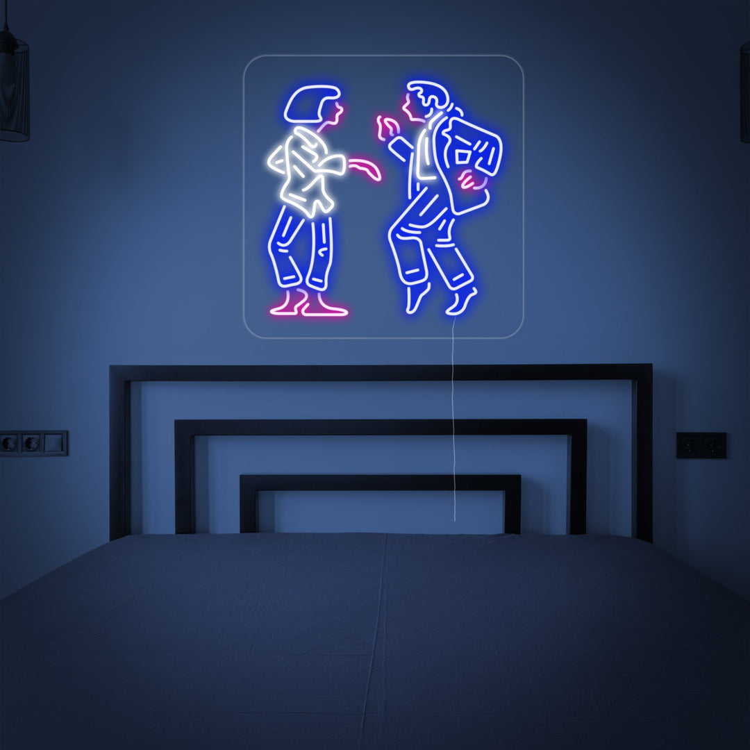 "Tanzendes Paar" Neonschrift