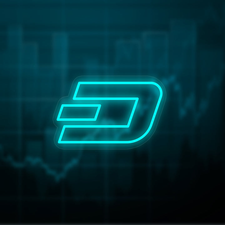 "Dash Münze" Neonschrift