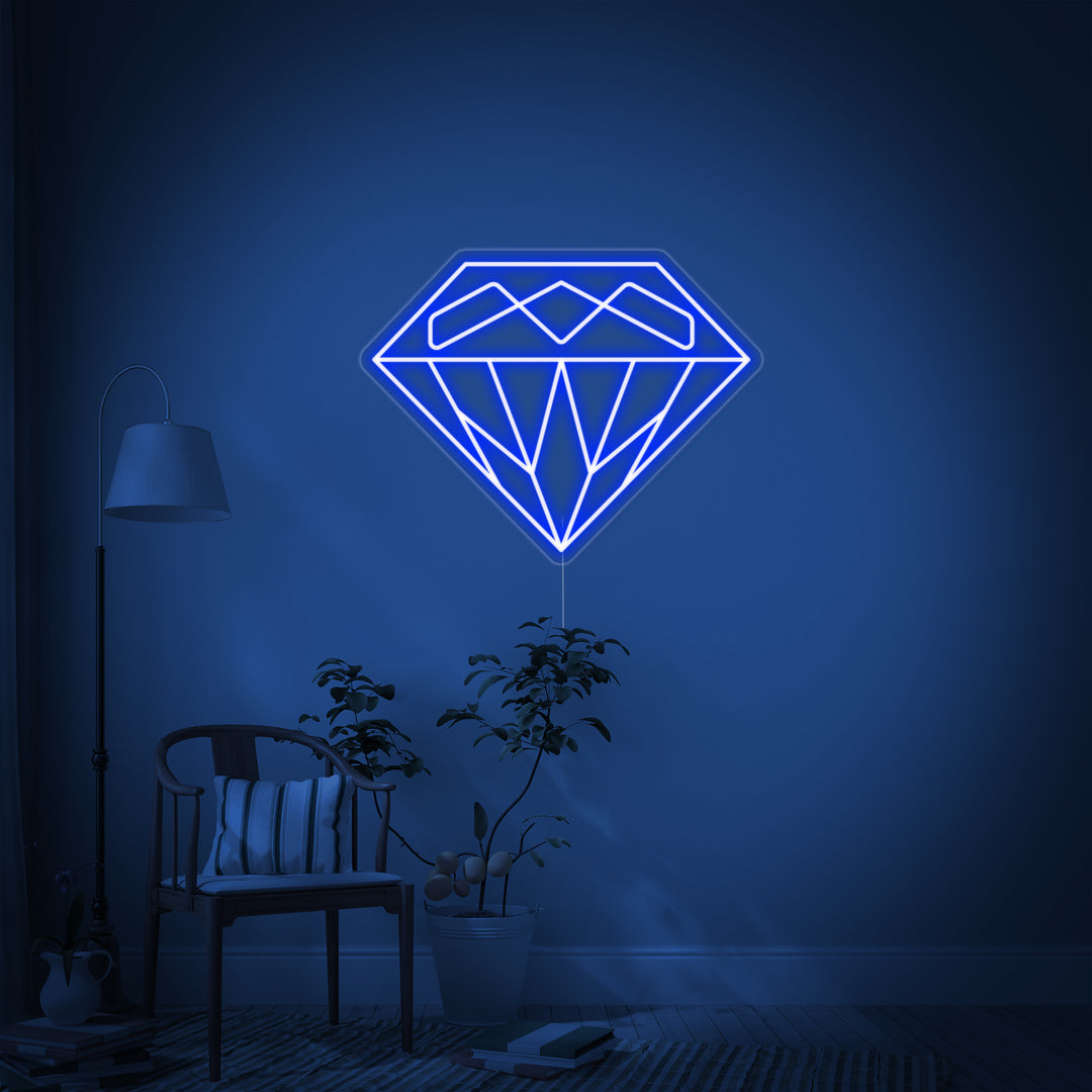 "Diamant" Neonschrift