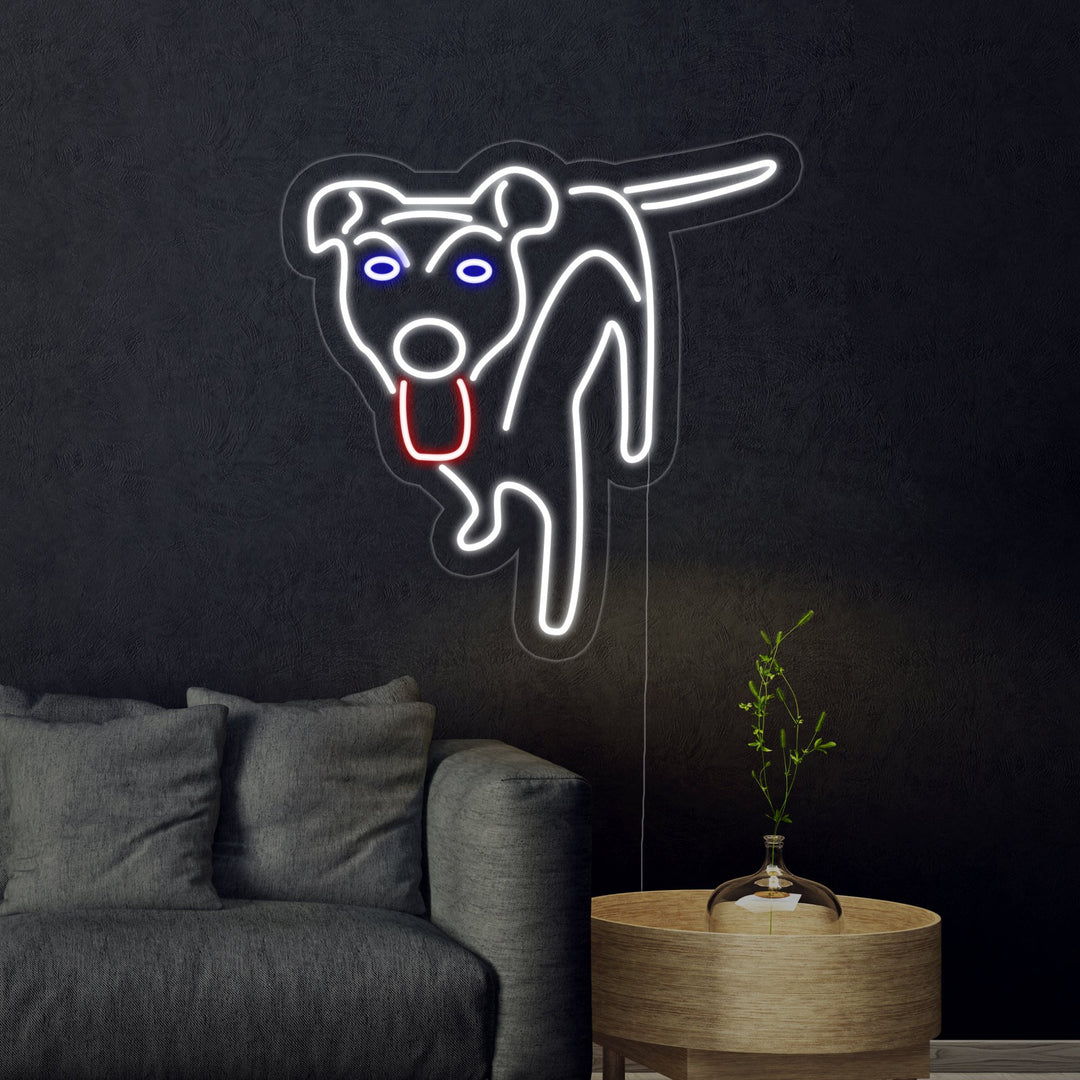 "Hund Logo" Neonschrift