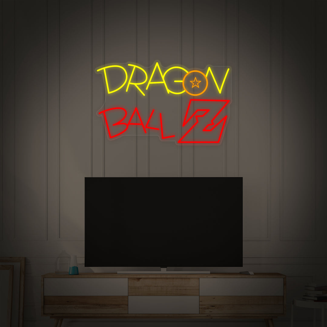 "Dragon Ball Z Logo Anime" Neonschrift
