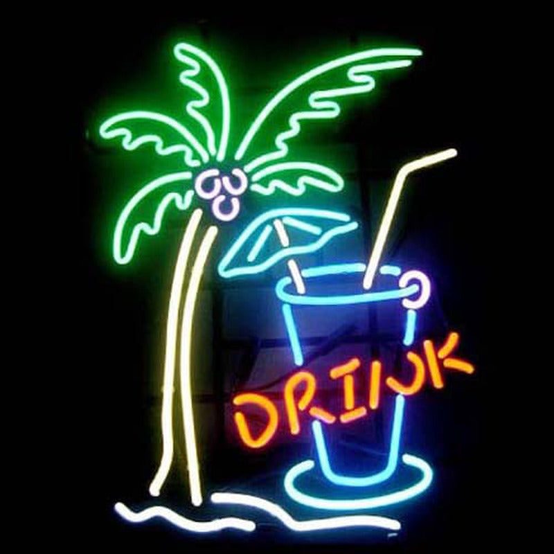 "Drink, Bier" Neonschrift