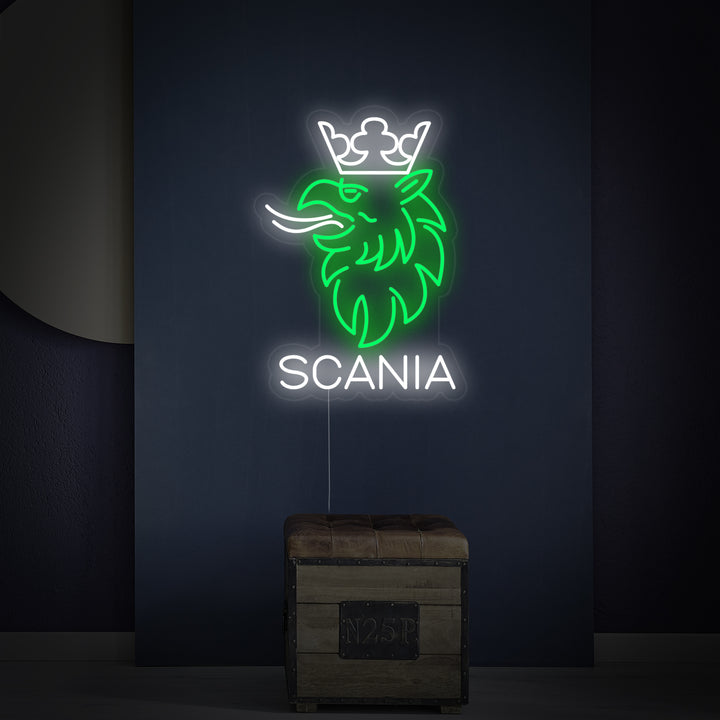 "Eagle Crown Auto Logo" Neonschrift