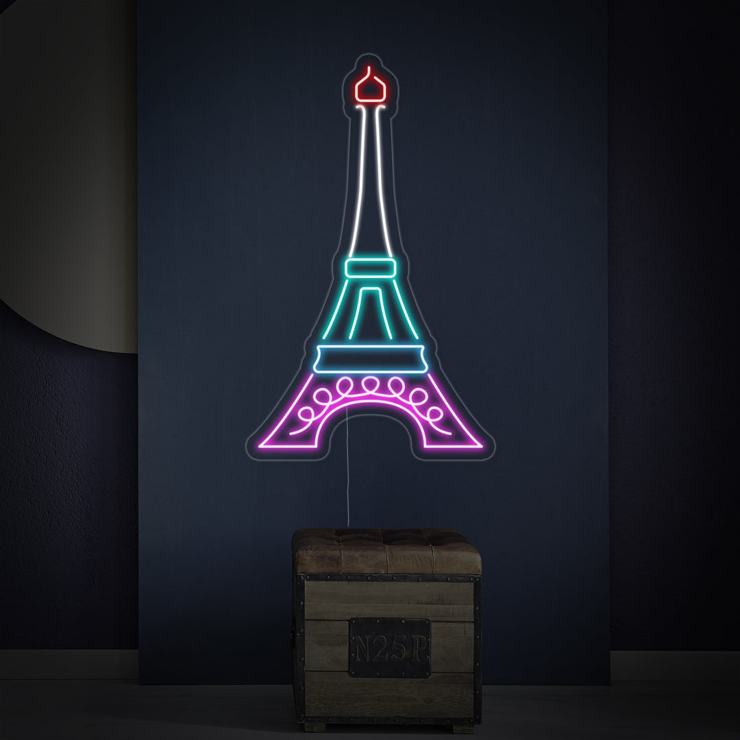 "Eiffelturm" Neonschrift