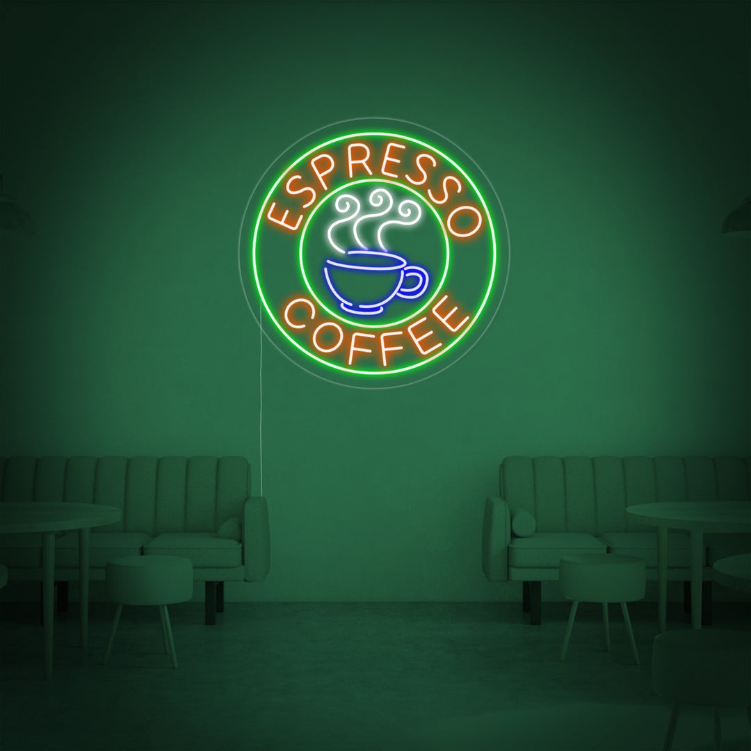 "Espresso Coffee" Neonschrift