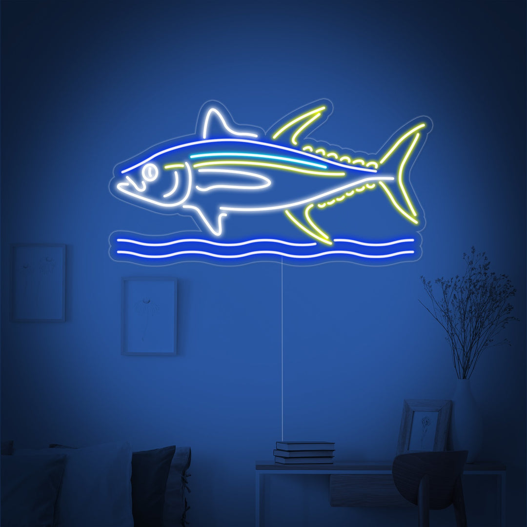 "Großer Fisch" Neonschrift
