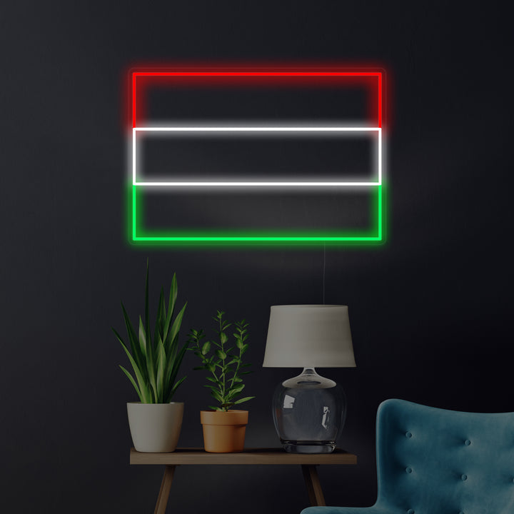 "Flagge Von Ungarn" Neonschrift