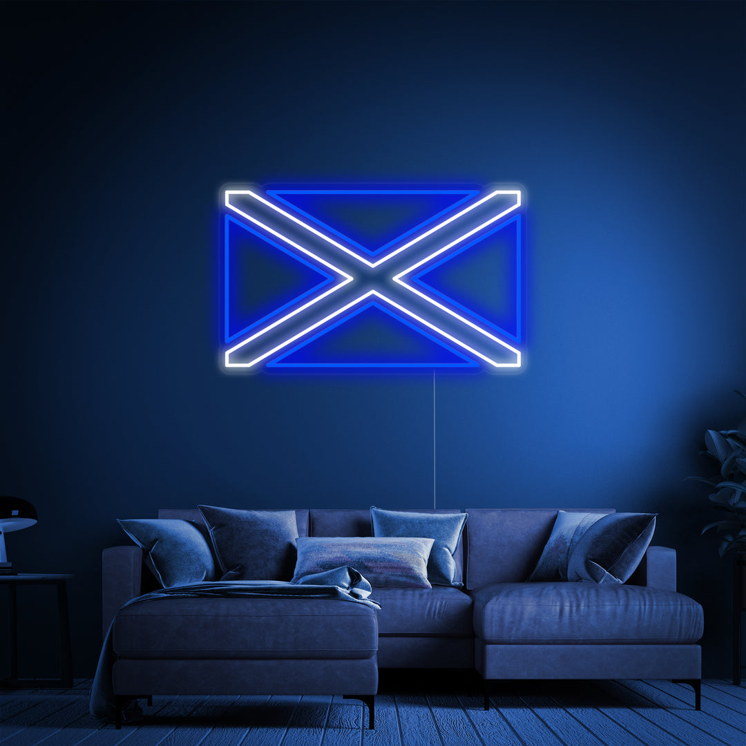 "Flagge Von Schottland" Neonschrift