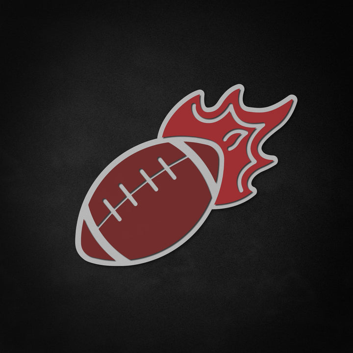 "Flaming Football" Neon Like