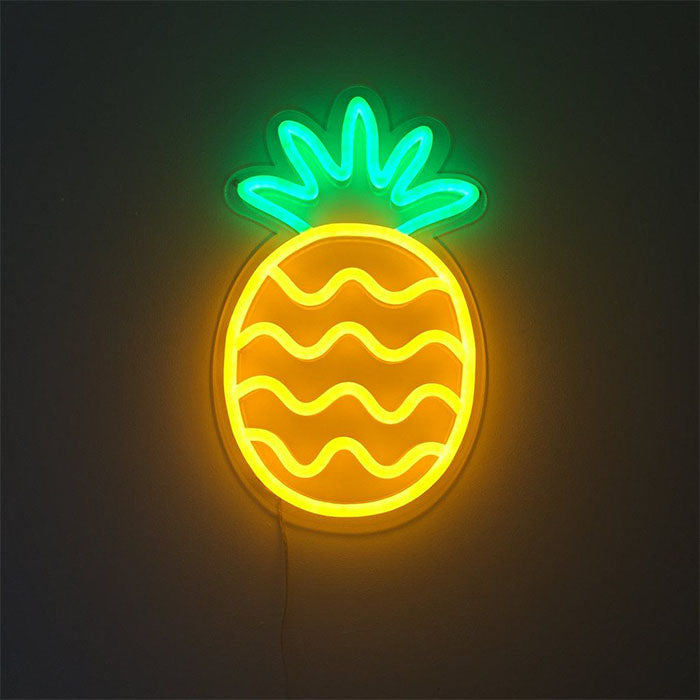"Frucht Ananas" Neonschrift