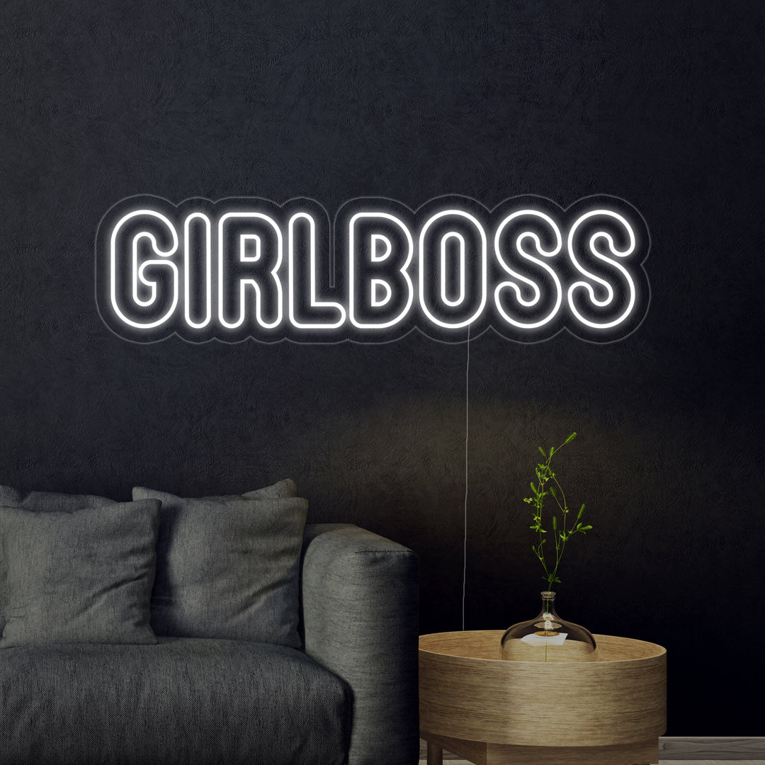 "GIRL BOSS" Neonschrift
