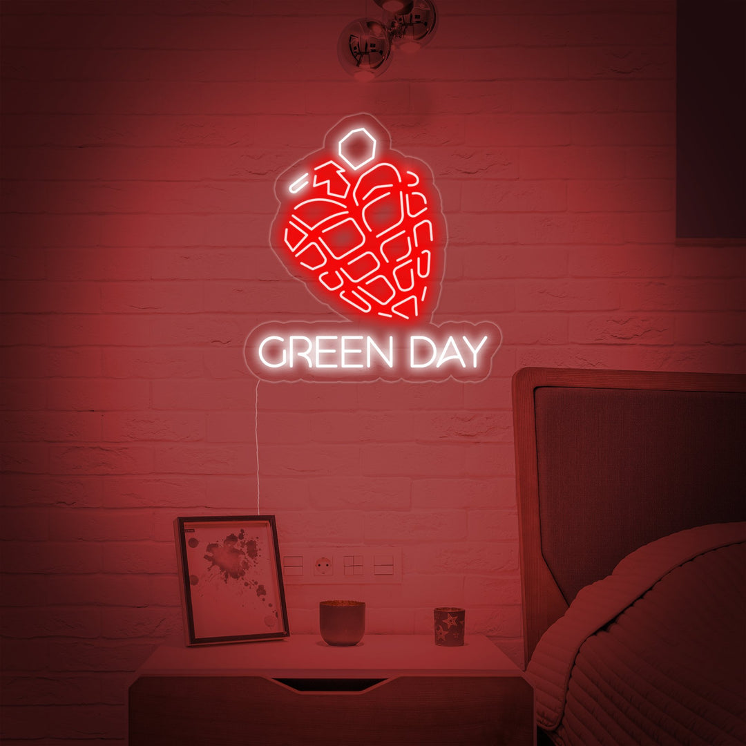 "Green Day" Neonschrift