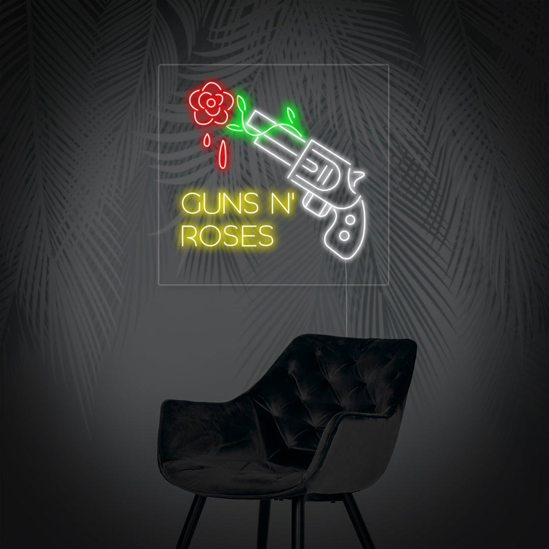 "GUNS N ROSES" Neonschrift