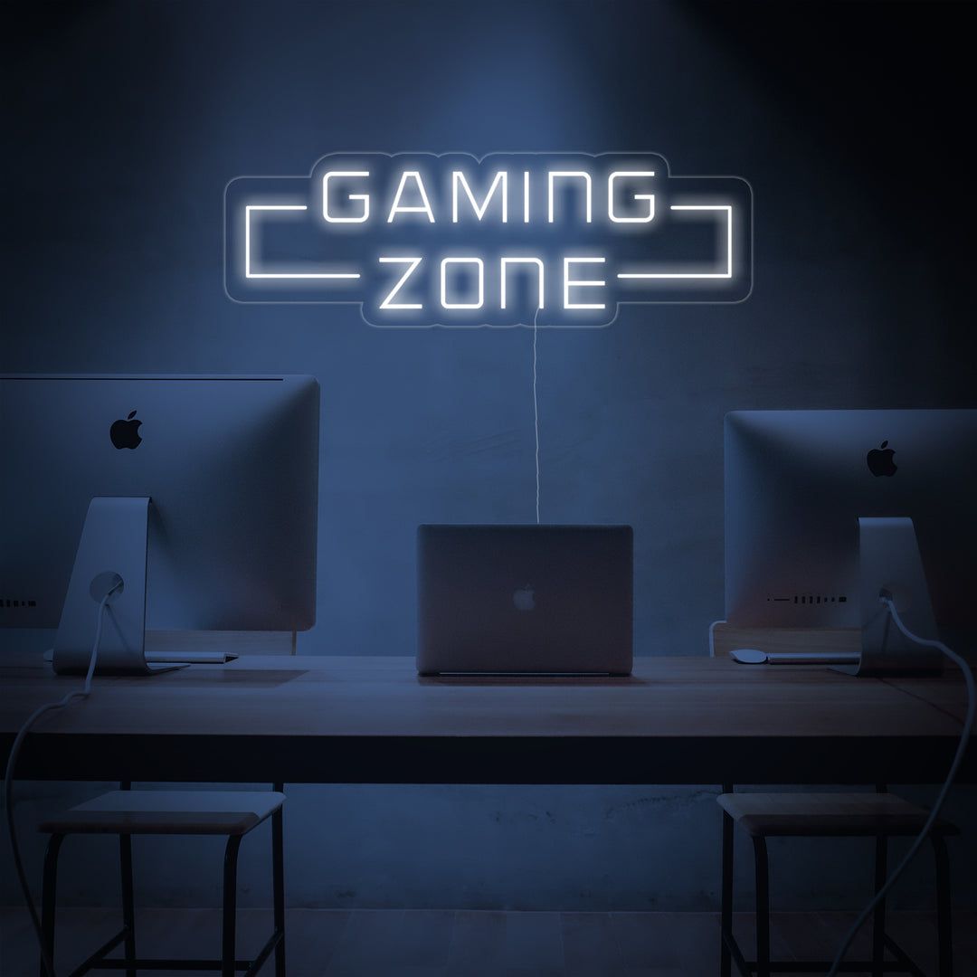 "Game Zone, Spiel Wandkunst" Neonschrift